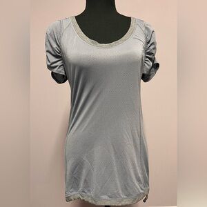 LULULEMON Gray SHIRT DRAW CORD Sz6 Women